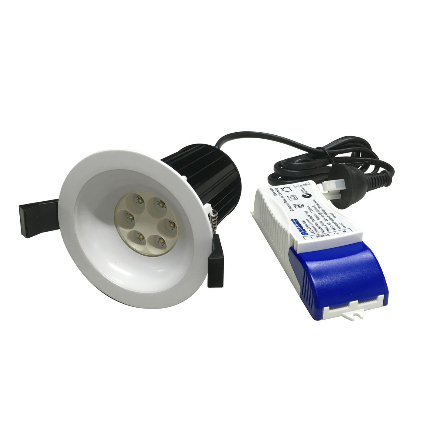 730 Lumen 15W Warm White Ecolume LED Downlight - White Recessed Housing