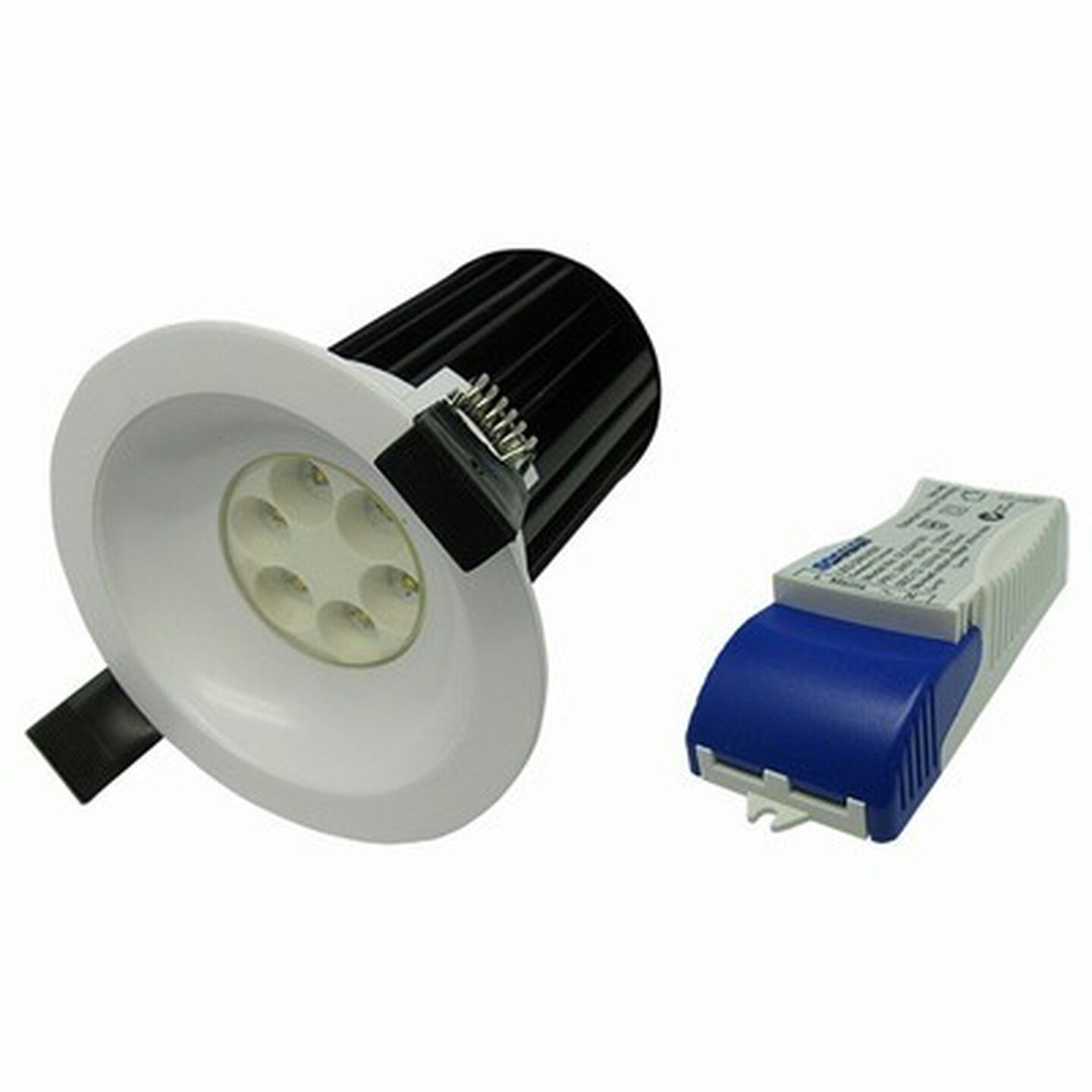 923 Lumen 15W Cool White Ecolume LED Downlight - White Recessed Housing