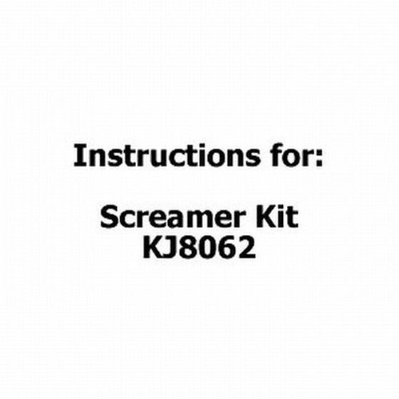 Jaycar Short Circuits Three – Screamer Kit (KJ8062) Replacement Instructions