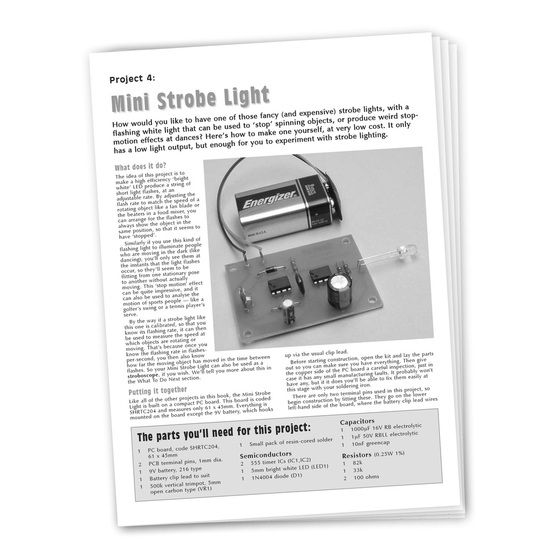 Short Circuits Two – Mini Strobe Light Project Instructions (KJ8206)