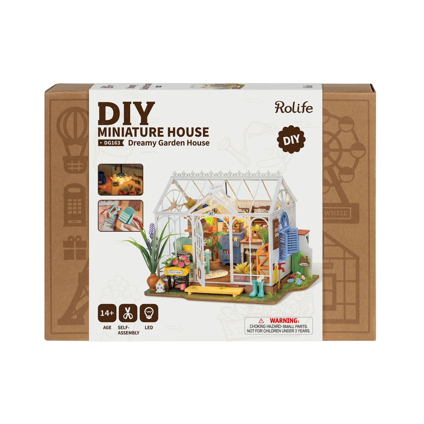 ROKR Dreamy Garden House DIY Miniature House Kit