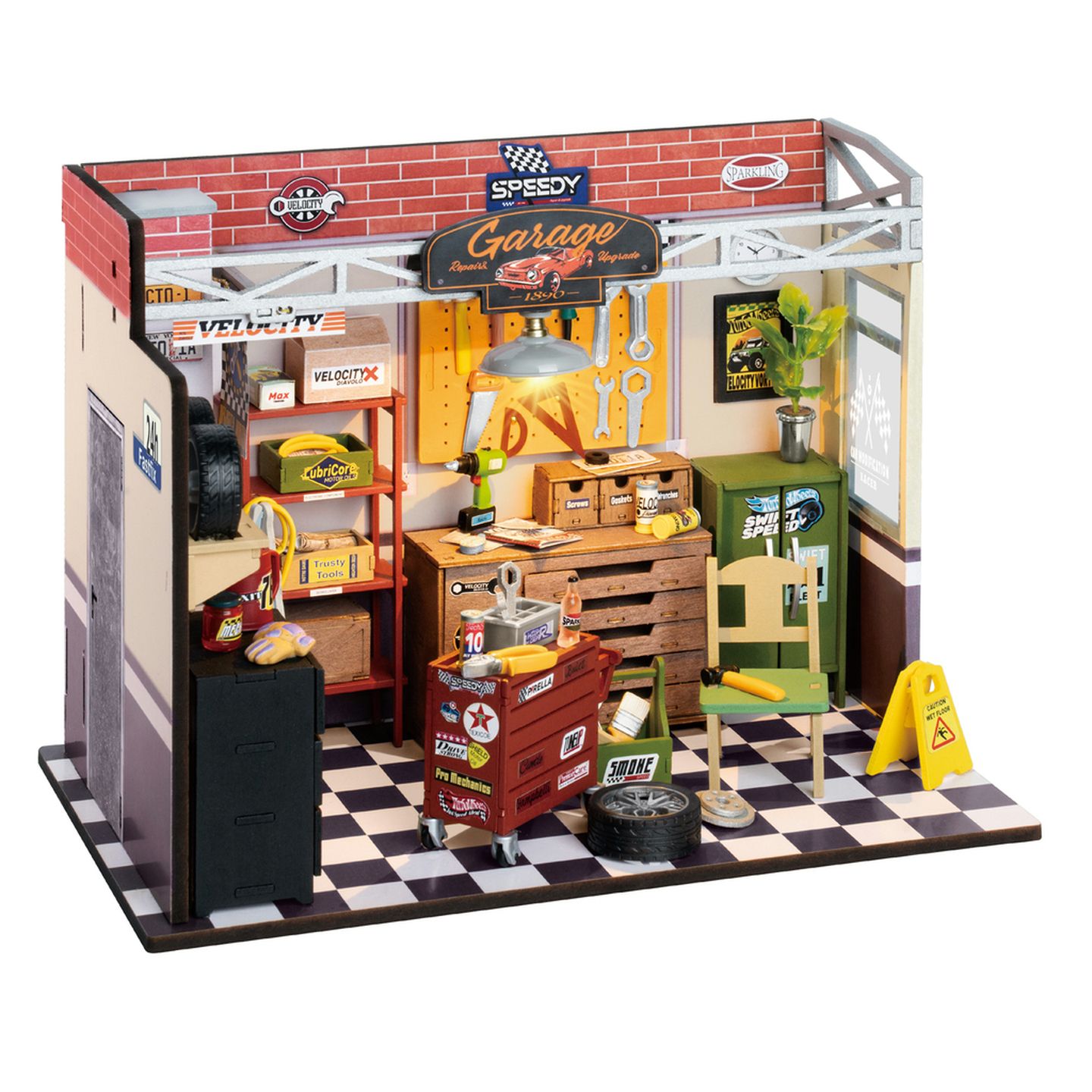 ROKR Garage Workshop DIY Miniature House Kit