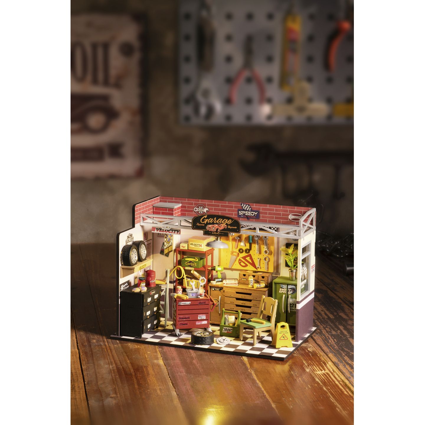 ROKR Garage Workshop DIY Miniature House Kit