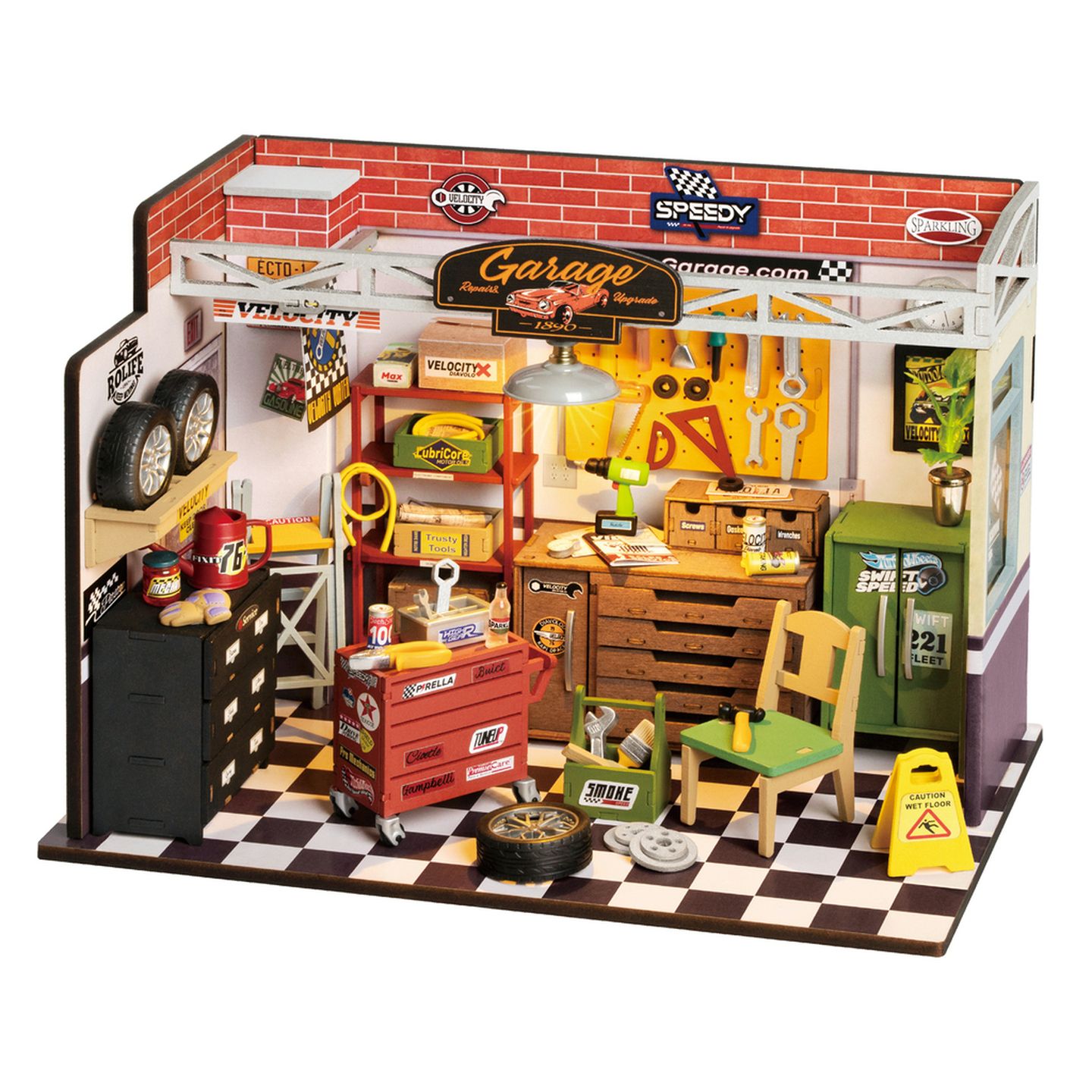 ROKR Garage Workshop DIY Miniature House Kit