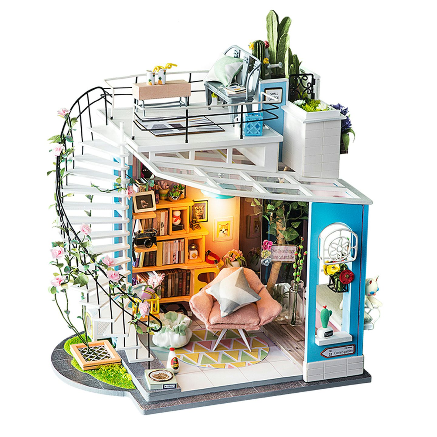 ROKR Doras Loft DIY Miniature House Kit