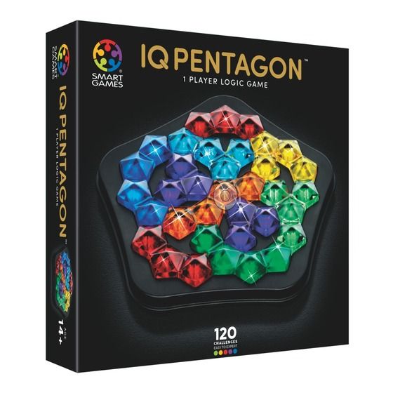 Smart Games IQ Deluxe Pentagon | 120-Piece Solo Logic Puzzle Game