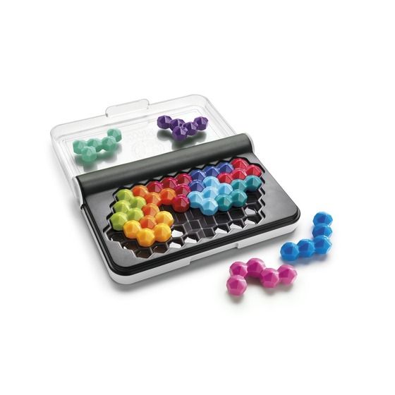 Smart Games IQ Six Pro Puzzle – 12 Pieces | Hexagonal 2D & 3D Pyramid Challenges (Ages 8+)