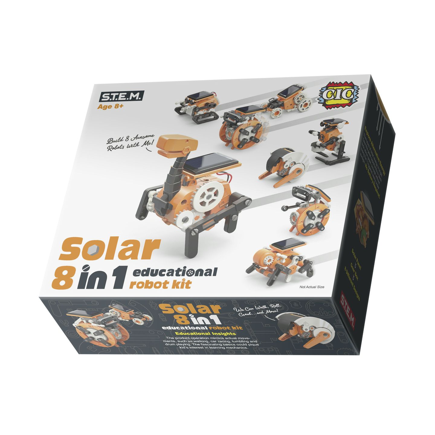 8 in 1 Solar Educational Robot Kit