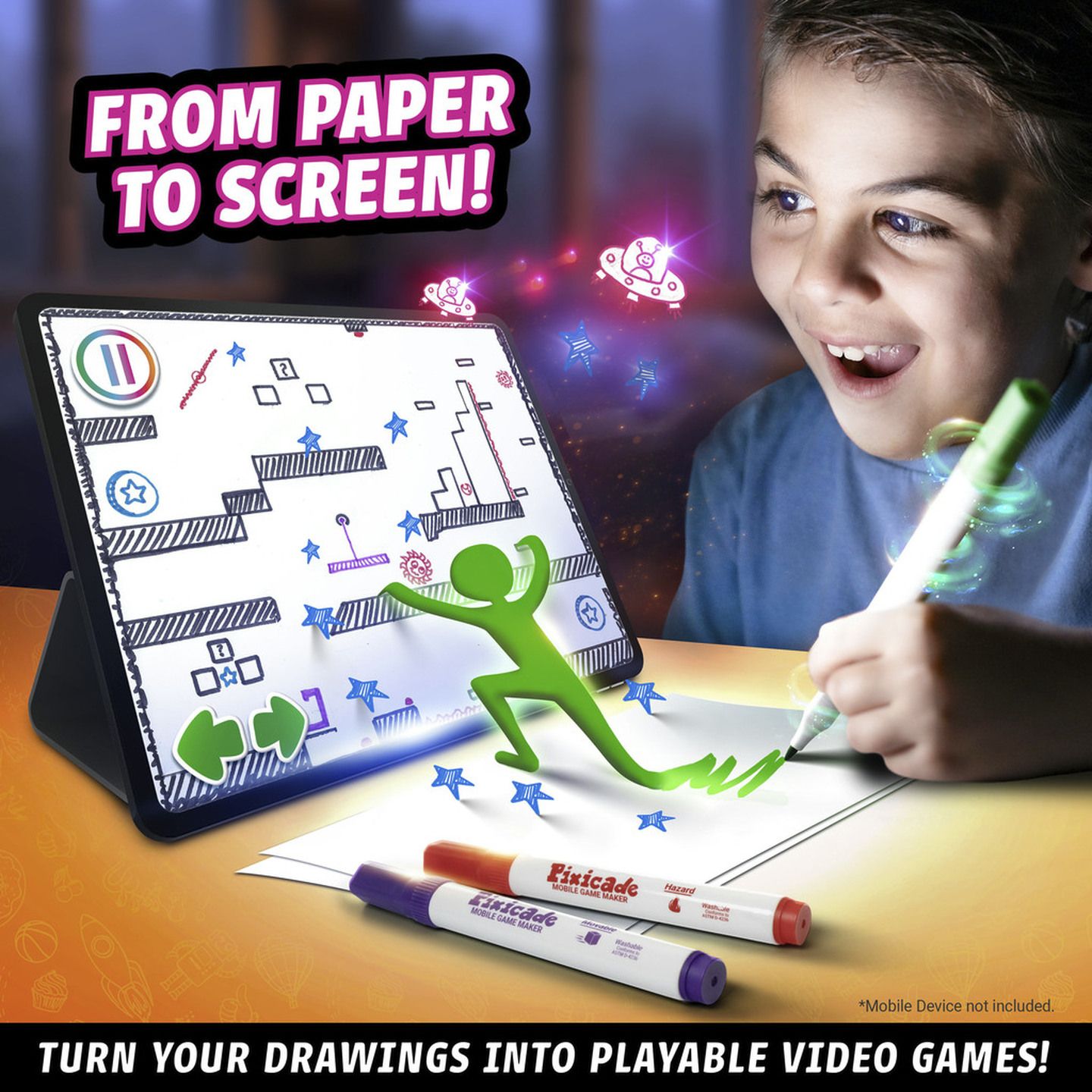 Pixicade - Draw Your Own Video Games Set