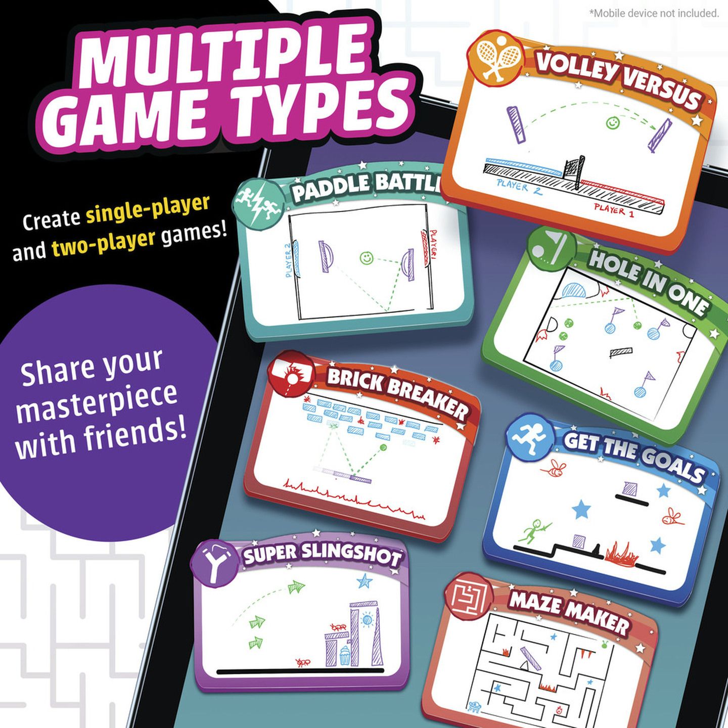 Pixicade - Draw Your Own Video Games Set