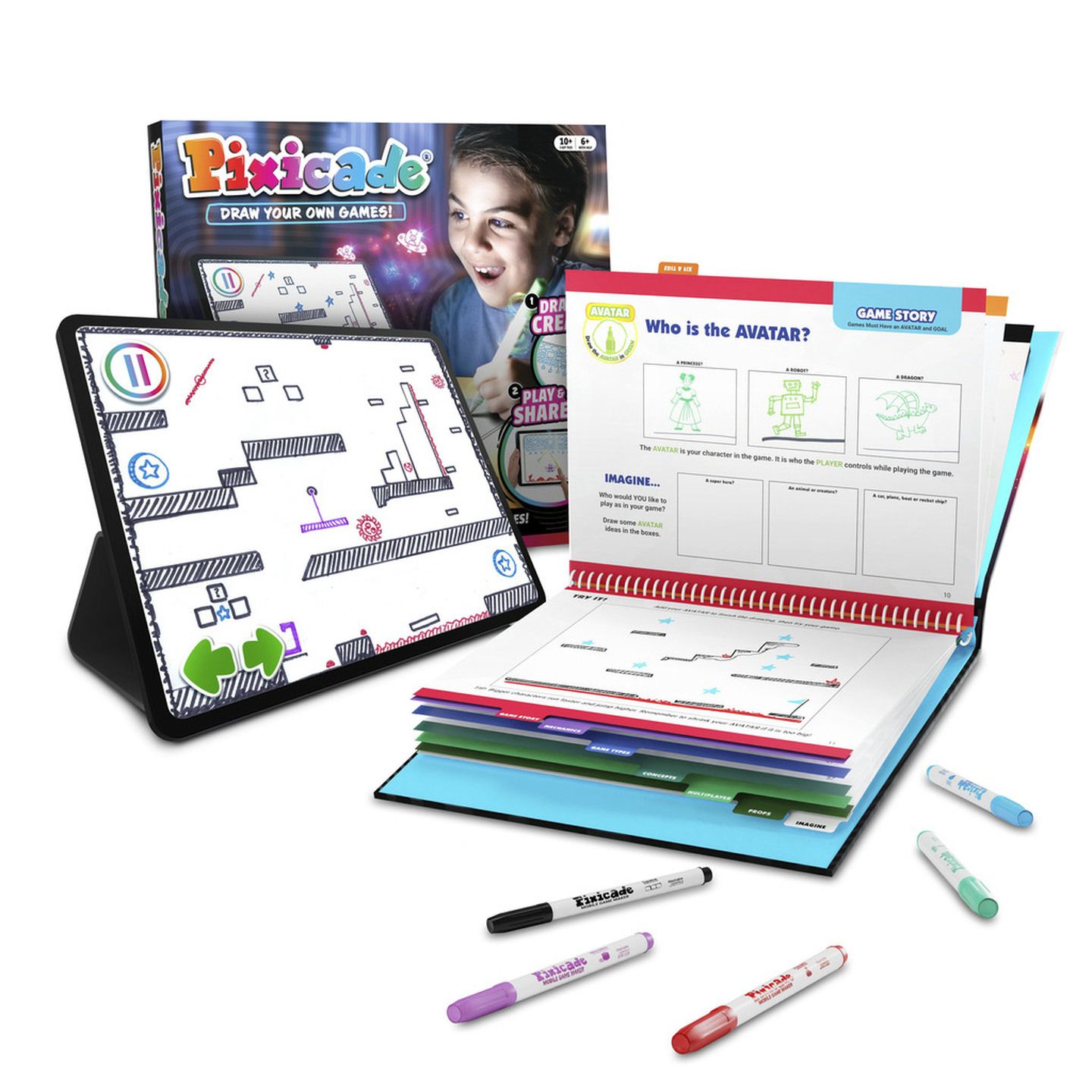 Pixicade - Draw Your Own Video Games Set