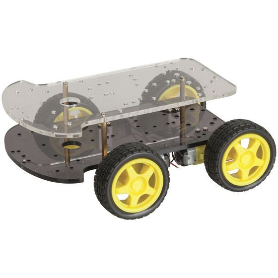 4WD Motor Chassis Robotics Kit – 5V DC, 200rpm, 1:48 Gear Ratio | Arduino Ready