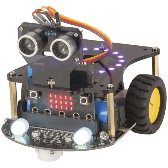DuiNotech Mini Smart Car Robot Kit with Micro:bit – STEM Coding Project
