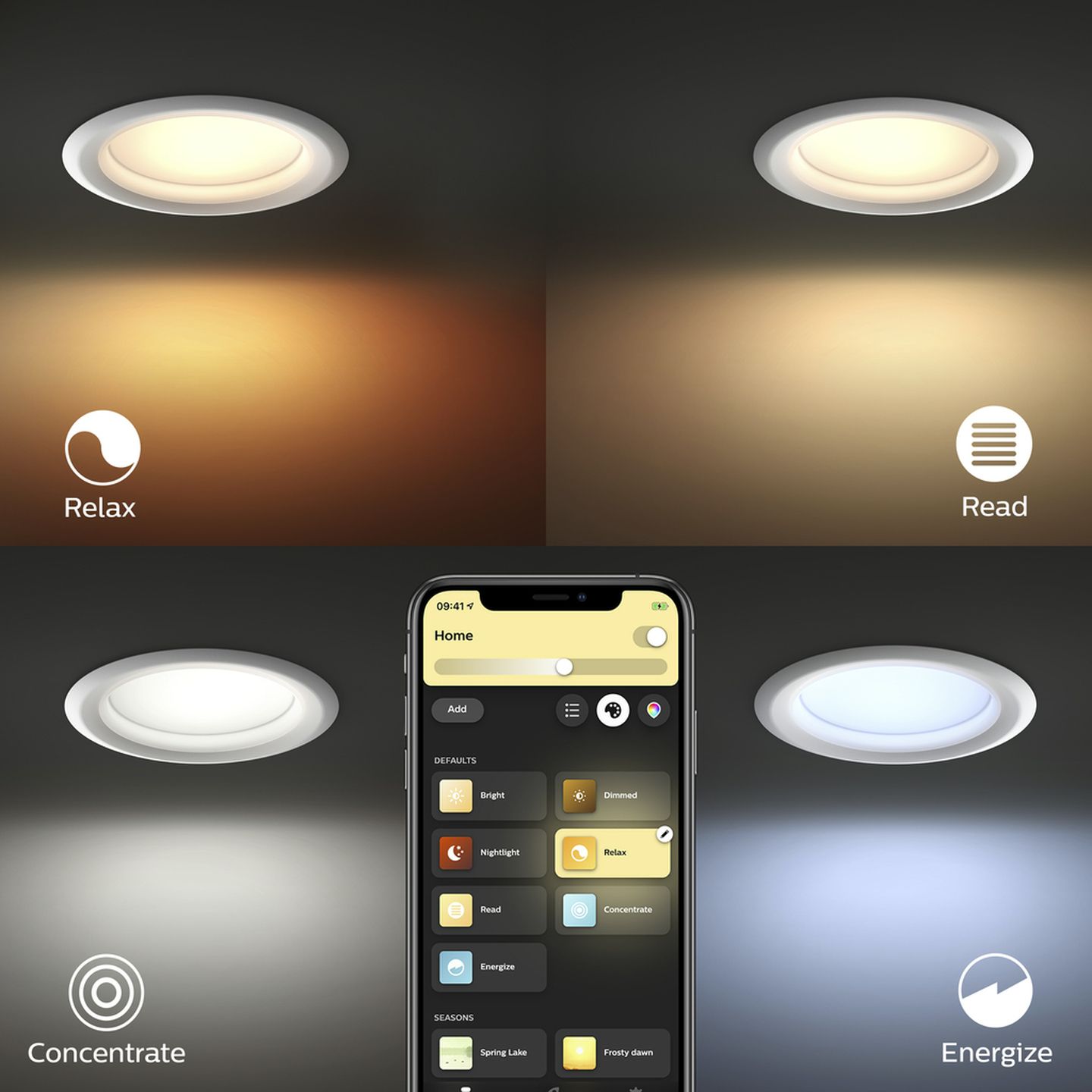 Philips Hue Dimmable Downlight with Bluetooth White 