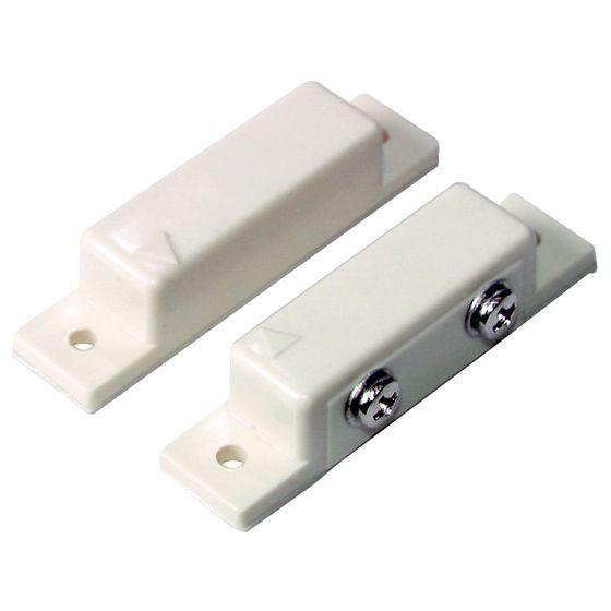Jaycar Security Alarm Reed Switch Pair – N.C. Screw & Adhesive Mount | LA5072