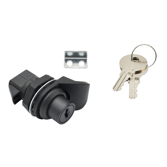 Jaycar Lockable Pushbutton Cabinet Latch – 26mm Mount, 2 Keys Included
