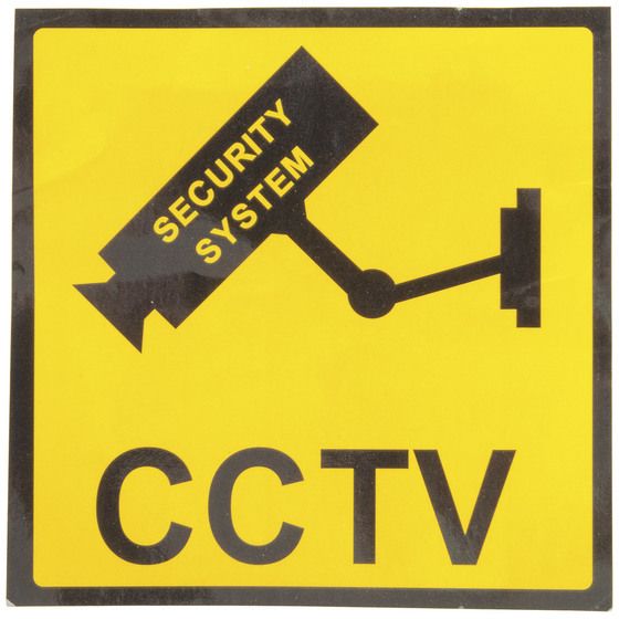Jaycar CCTV Security Sign – Visible Deterrent for Doors & Entrances