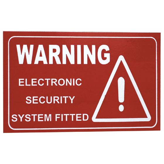 LARGE ALARM STICKER