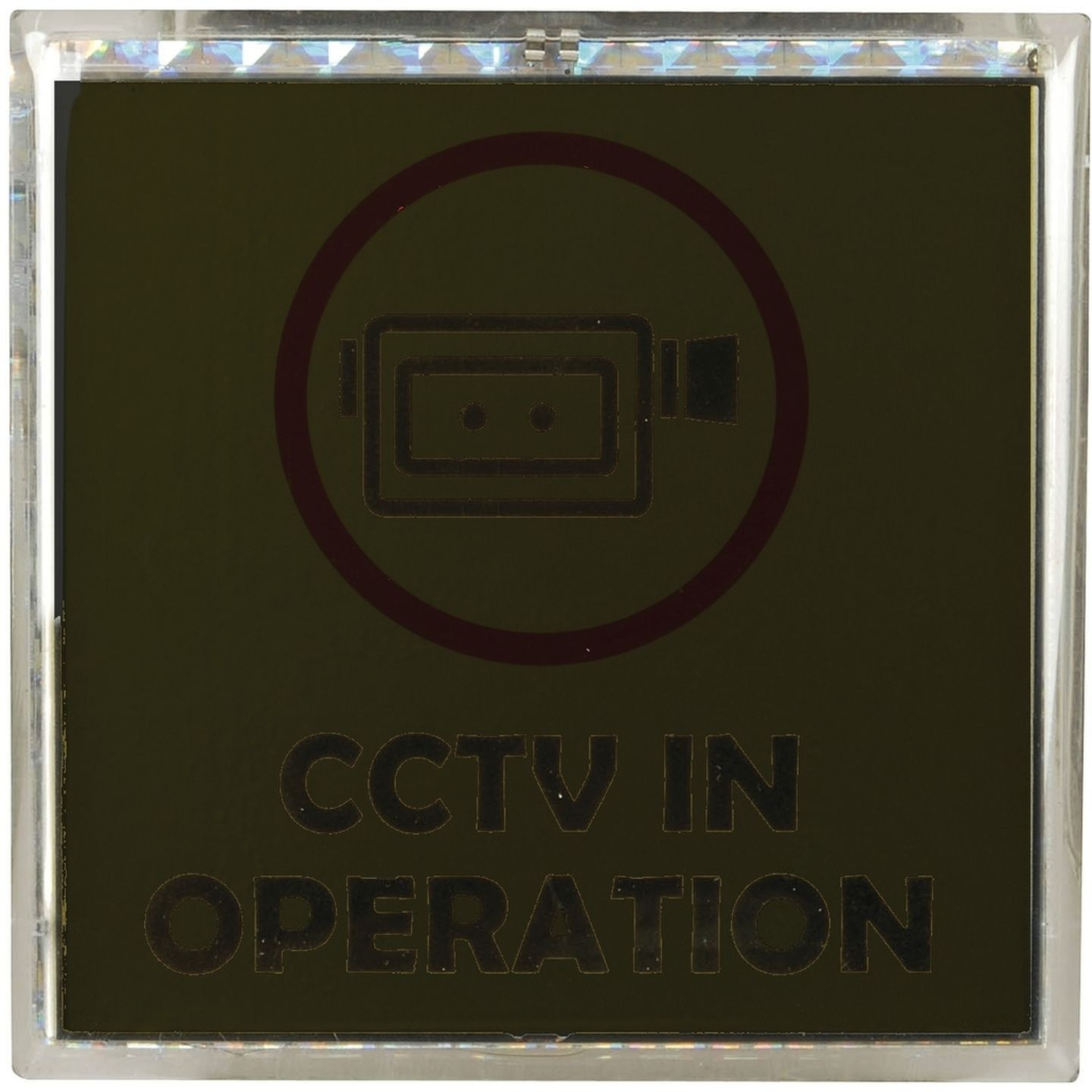 Solar CCTV Warning Sign