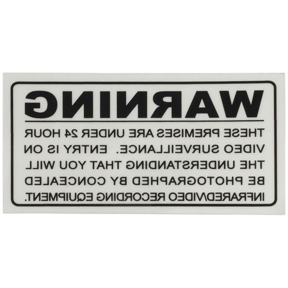 Jaycar Internal Surveillance Warning Sticker – Clear, UV Stabilised | LA5106