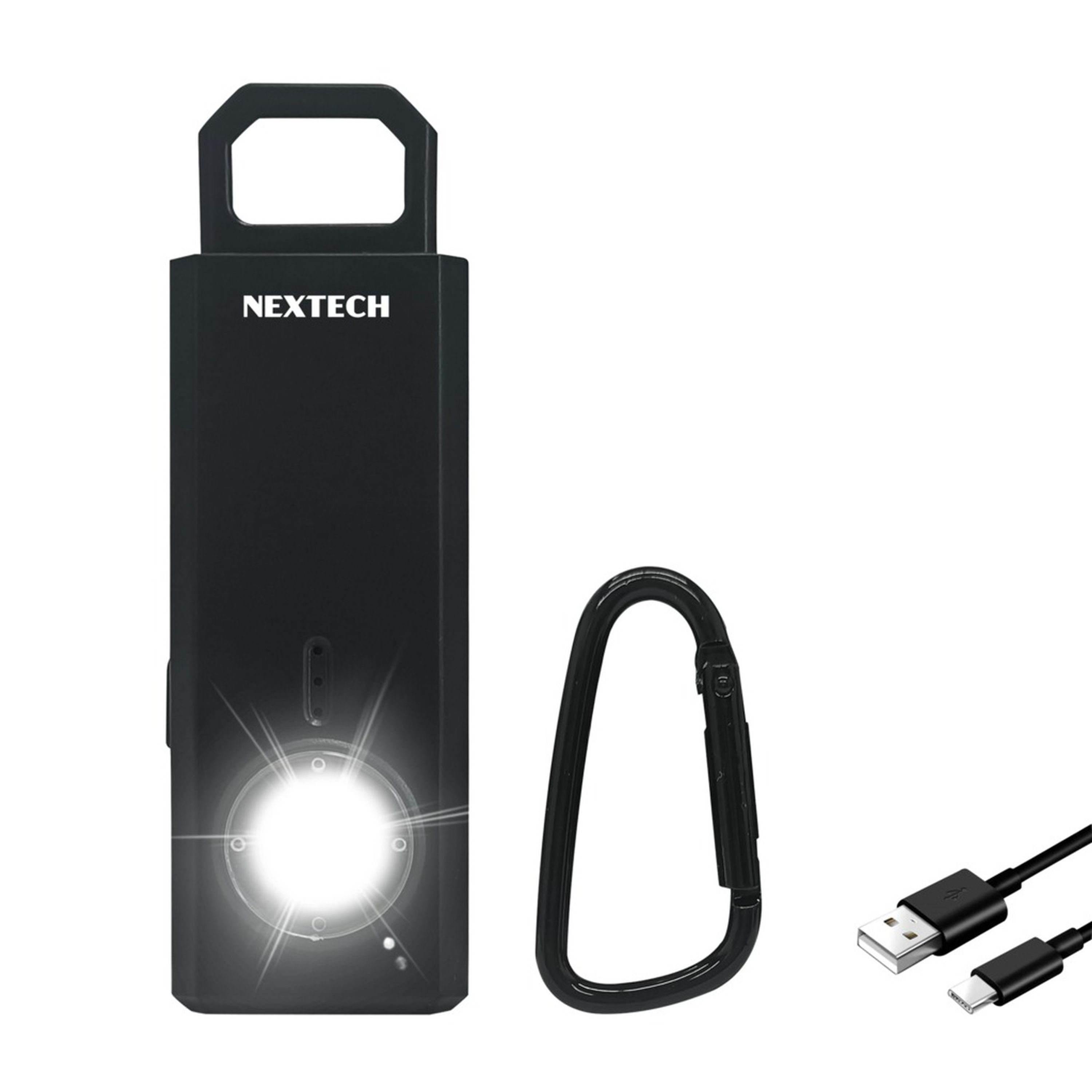 Rechargeable 120dB Personal Alarm with Torch
