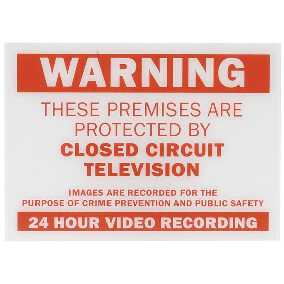 CCTV WARNING SIGN