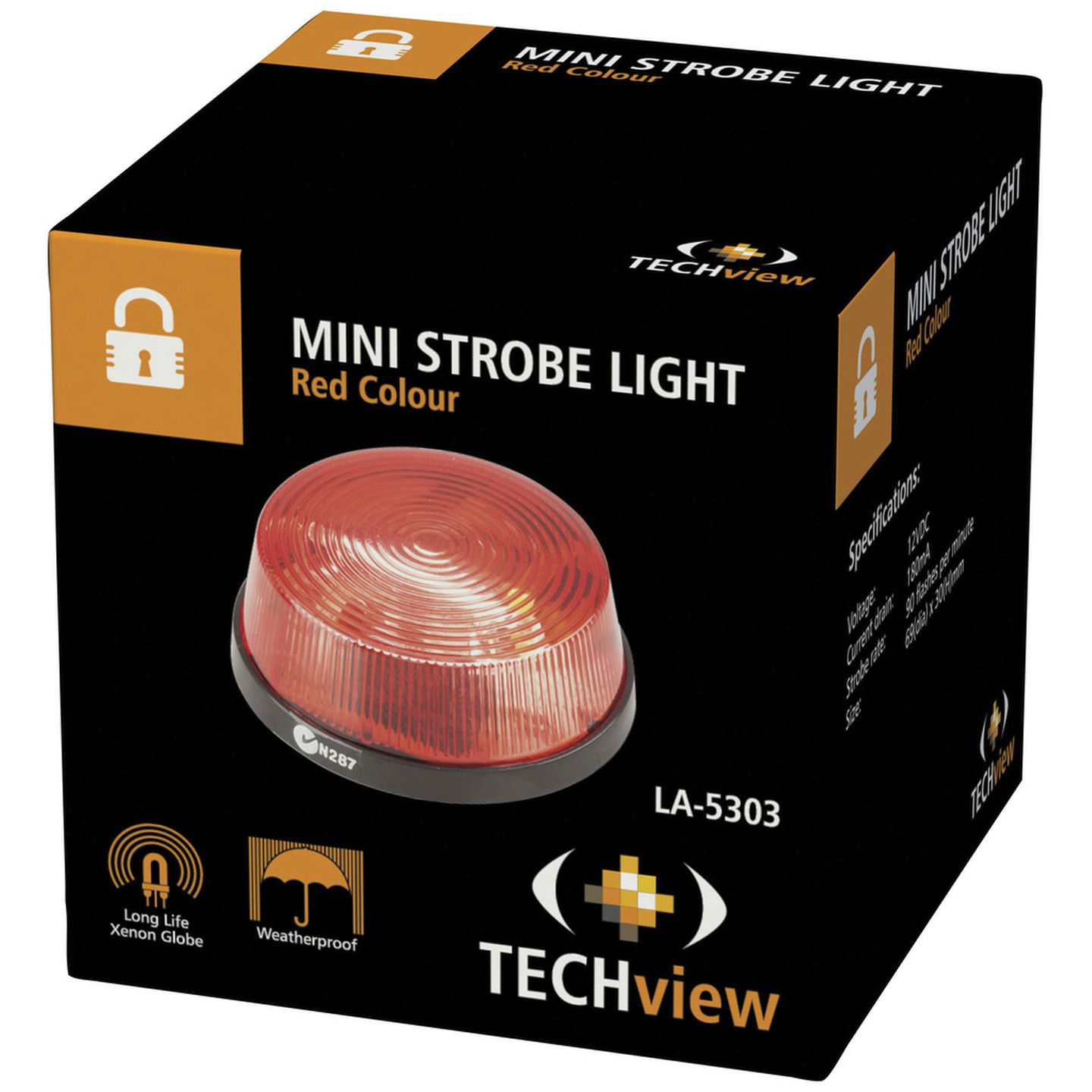 Red Mini Alarm Strobe