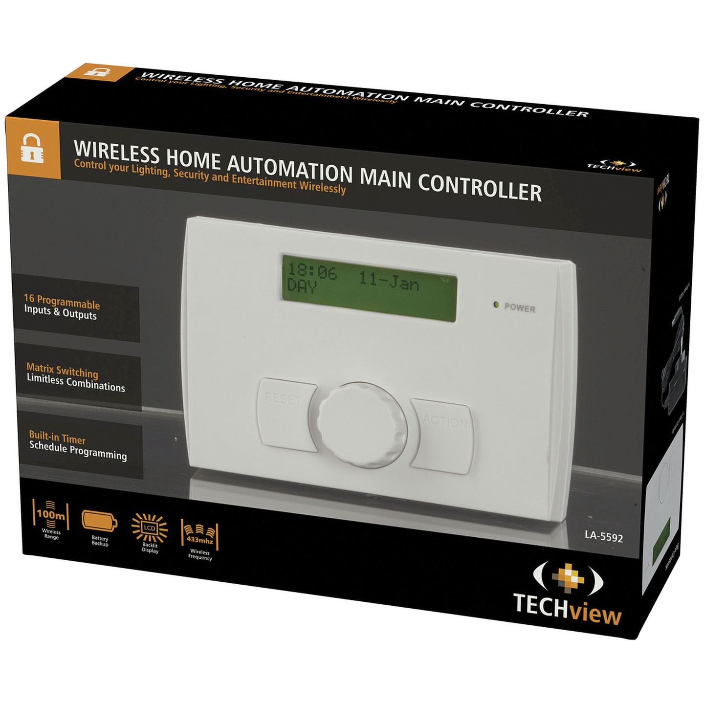 LCD Alarm Controller to Suit Home Automation Systems