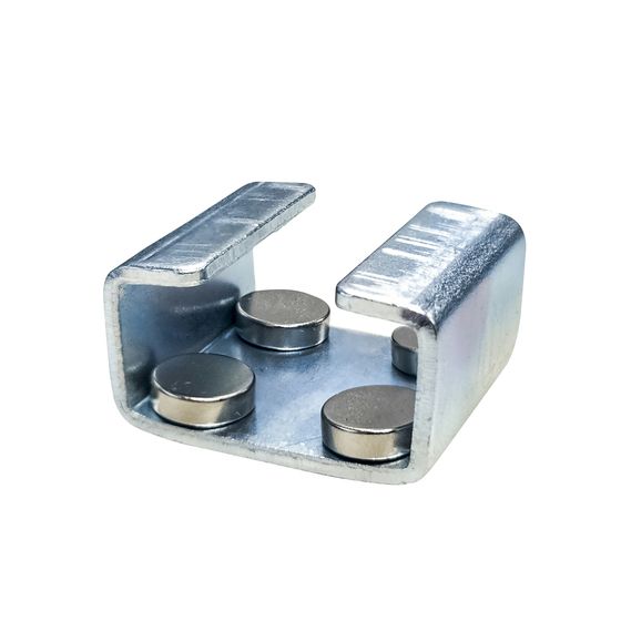 Jaycar Rare Earth Magnets – Small, Pack of 4 with Nickel Jackets & Iron Keepers
