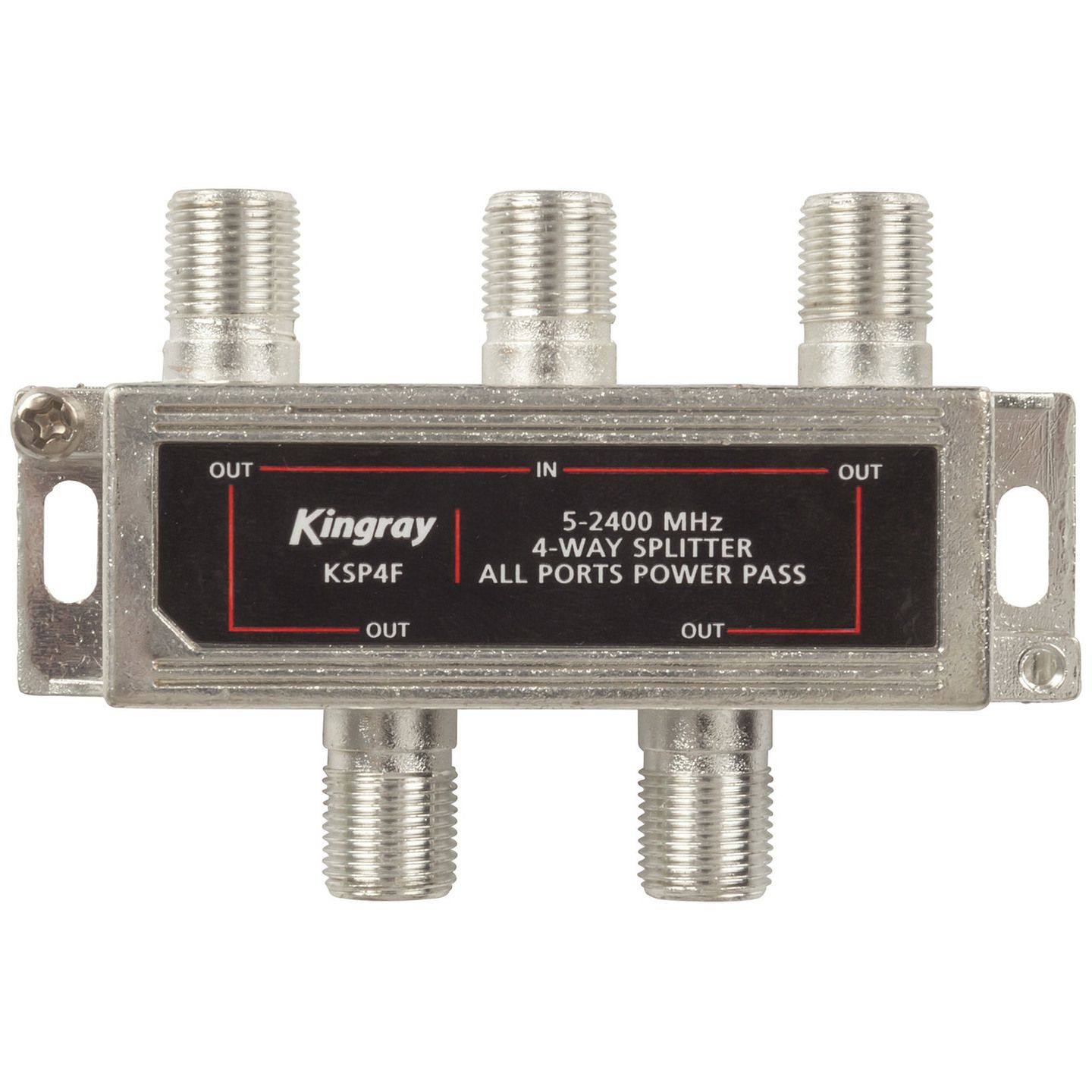 Kingray 4-Way Foxtel Approved Splitter