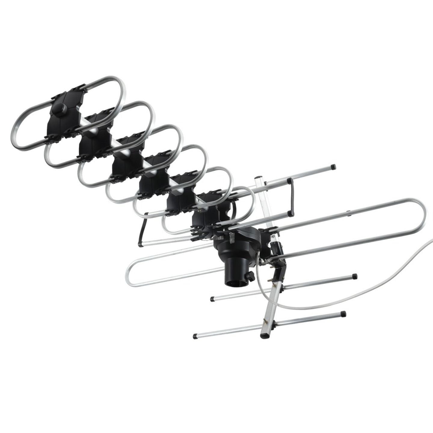 Outdoor UHF/VHF TV Antenna with Rotating Motor