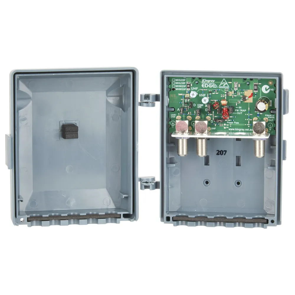 MDA15W 15DB UHF/VHF MASTHEAD AMP LOW NOISE - KINGRAY KINGRAY MDA15W main image 1