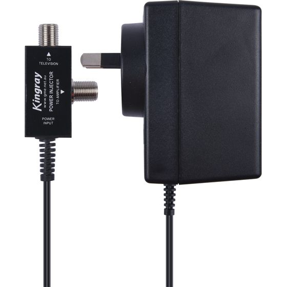 Kingray 14V DC 150mA Power Supply for Masthead Amplifier – F Socket Injector
