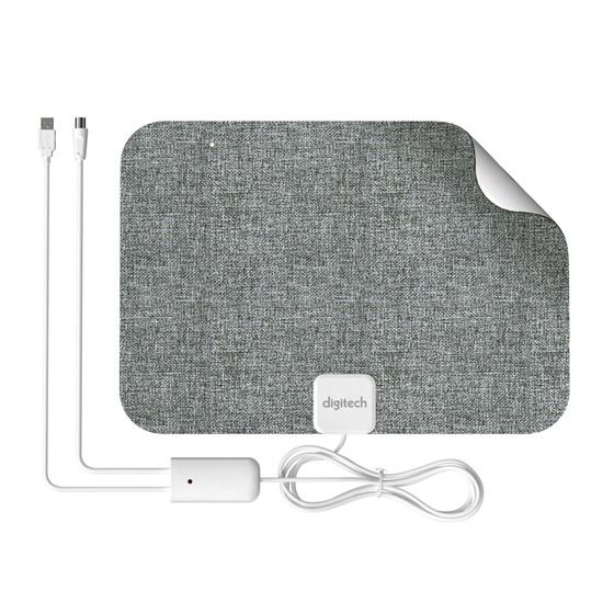Jaycar Ultra Thin Indoor TV Antenna UHF/VHF – Grey Fabric (LT3306)