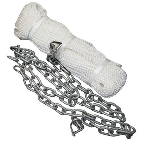 Anchor Line Kit – 50m Rope (12mm) & 3m Galvanised Chain (8mm) | Jaycar