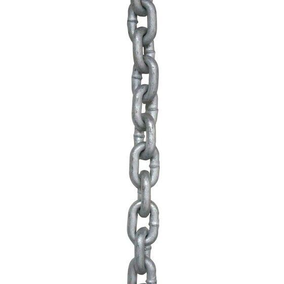 Galvanised General Link Chain – 6mm | 850kg Working Load | Sold by Metre or Drum