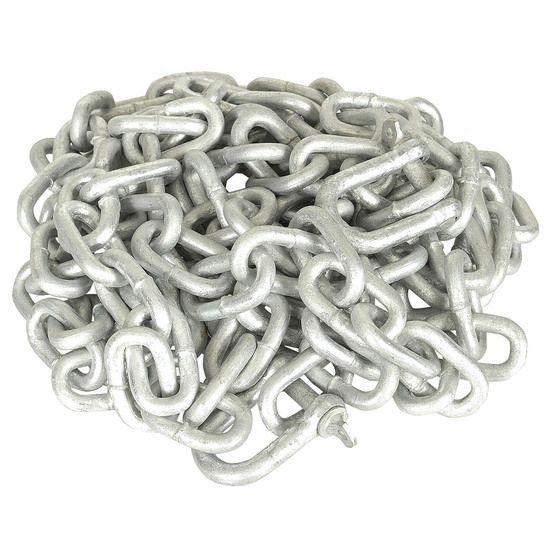 8mm x 5m Hot Dipped Galvanised Chain Kit with 2 Shackles – Jaycar