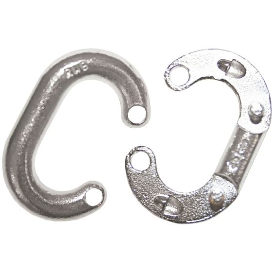 316 Marine Grade Chain Joining Links – Rivet Type – Suits 10mm Chain (2 Pack)