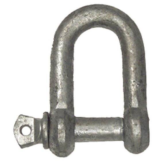 DEE SHACKLES - GALVANISED - 6MM ABSOLUTE MAX BREAKING STRAIN 400KG