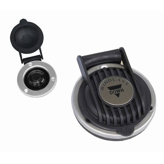 Jaycar Foot Switch for Windlass – 12V & 24V, Hinged Lid, Up/Down Pair