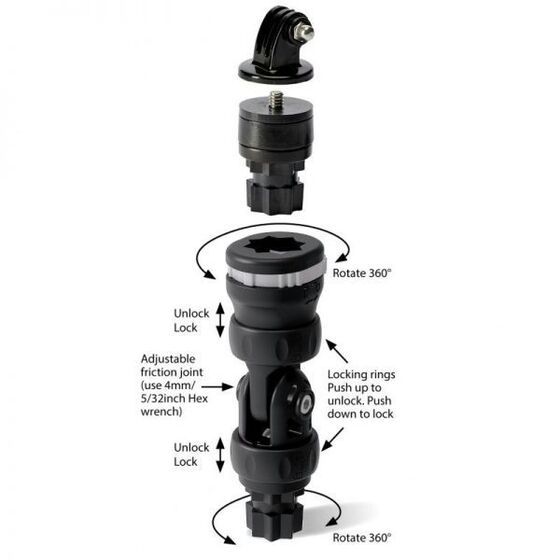 Railblaza Camera Mount R-LOCK 02-4130-11 – Secure Your Lens on the Water or Road