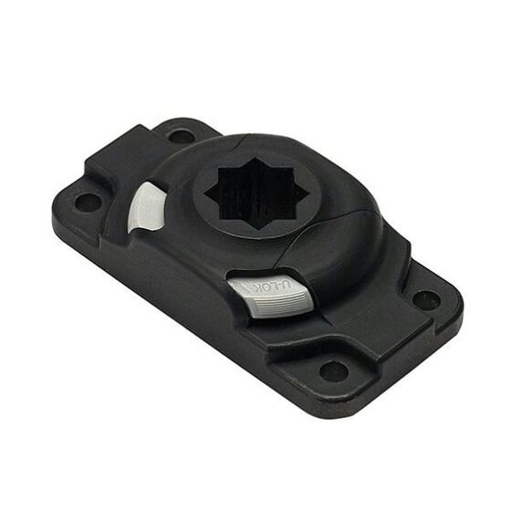 RAILBLAZA StarPort Heavy Duty – Black | Four-Screw Base for Scotty, RAM, Cannon & Fish-On Vessel Patterns