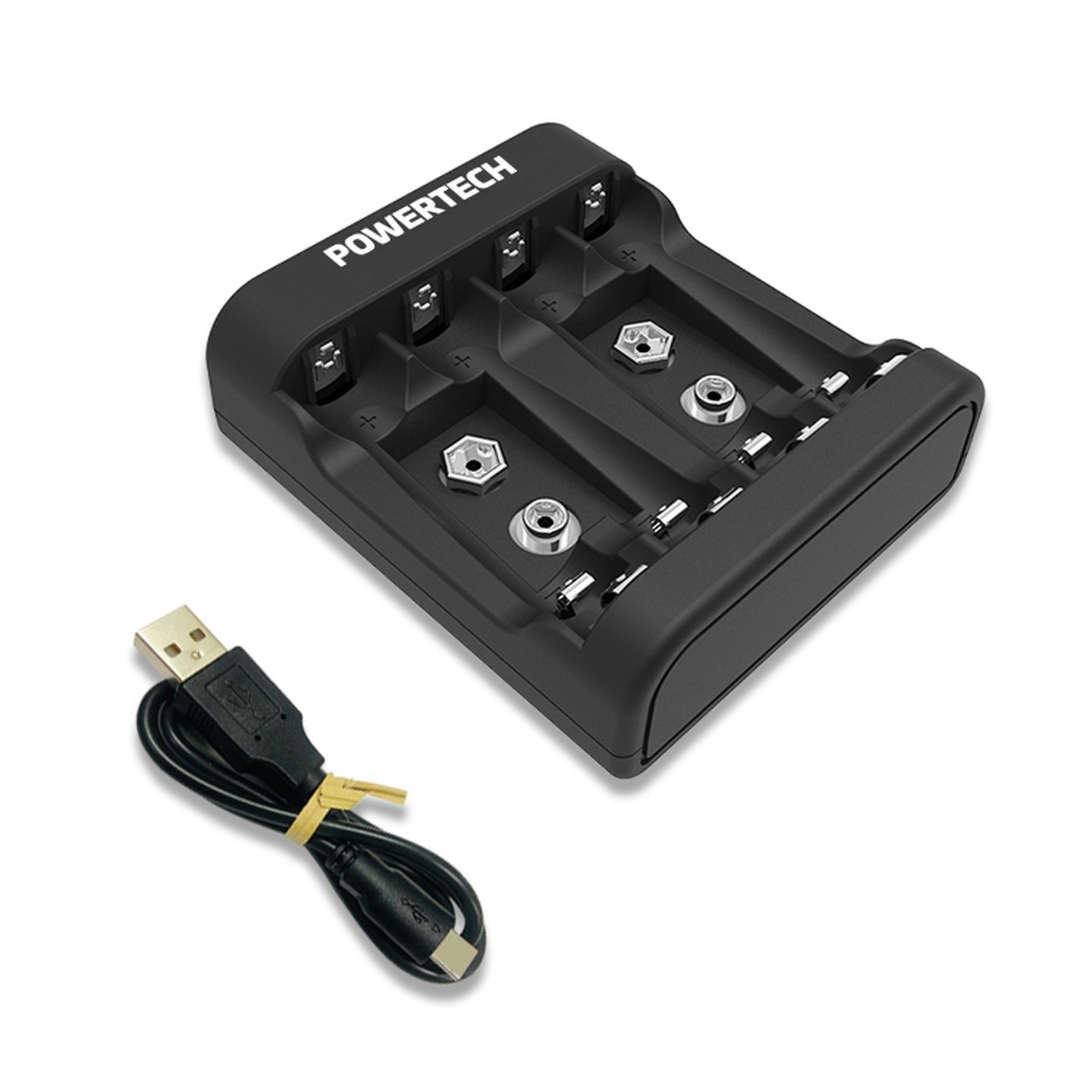4 Channel USB Charger for Ni-MH/Cd & 9V Batteries