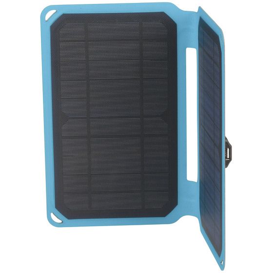 10W Solar Mobile Charger with USB Output & 1M Cable – Micro-USB, Type-C, Lightning