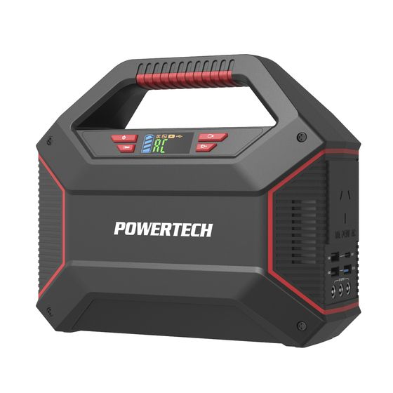 POWERTECH PORTABLE 155W POWER CENTRE WITH 100W INVERTER AND DIGITAL DISPLAY