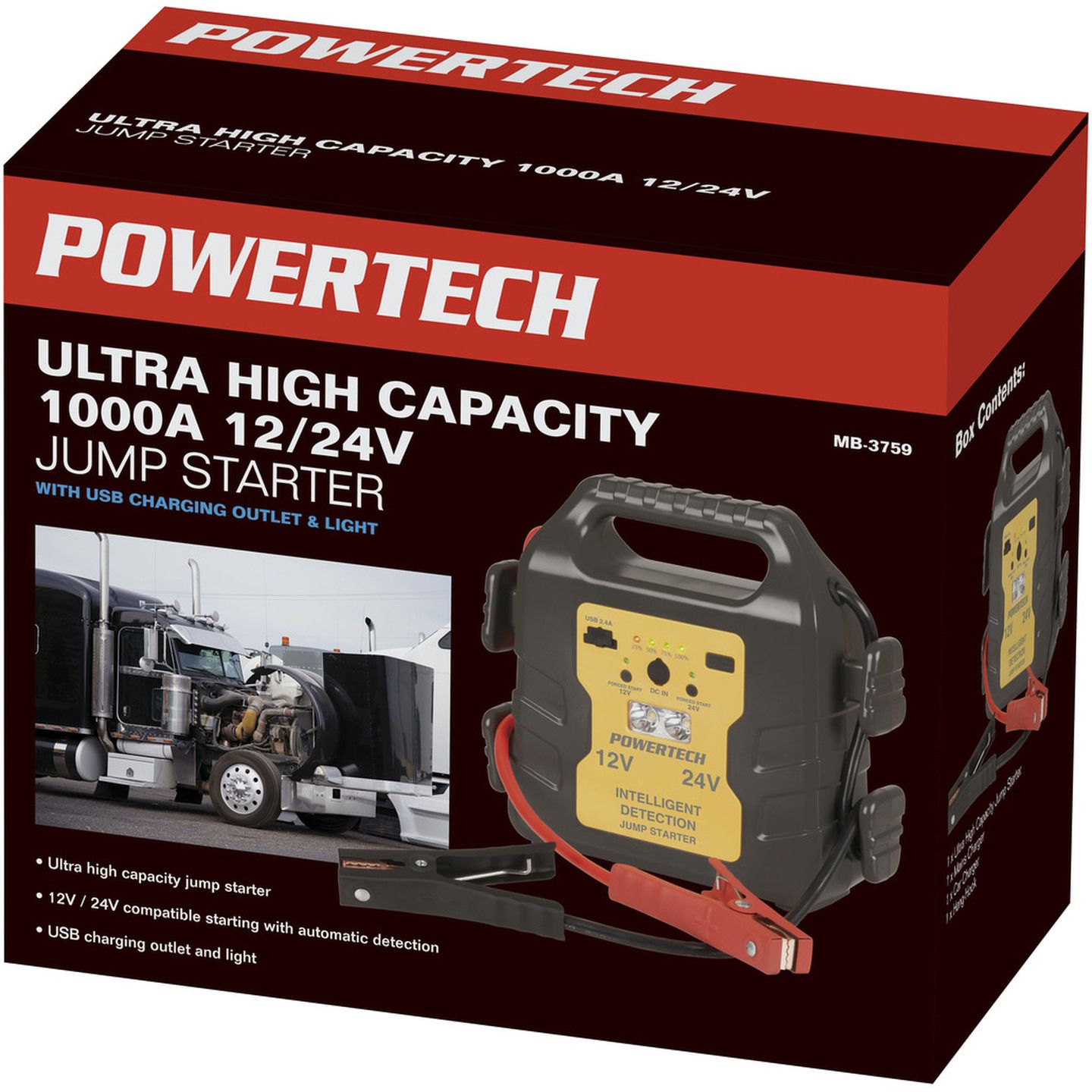 Ultra High Capacity 1000A 12/24V Lithium Jump Starter