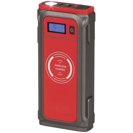 Jaycar 12V 1000A Jump Starter & Power Bank – 10W Wireless Qi + USB-C