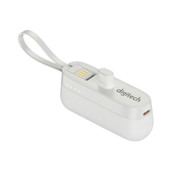 Jaycar Emergency iPhone Power Bank – 5,000 mAh, Lightning, White (MB3860)