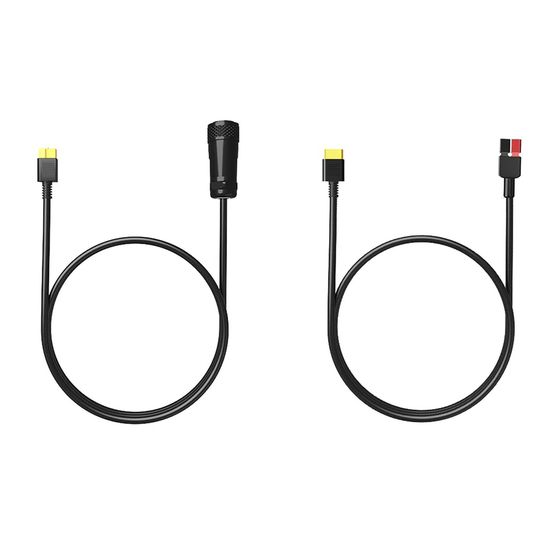 BLUETTI 12V/25A RV Cable Set for AC200P (XT60 Male to Anderson + XT60 Female to RV Plug)