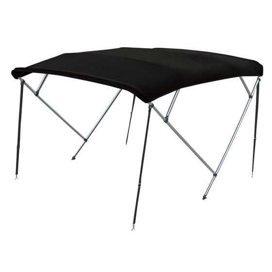 Boat Bimini Canopy – 4 Bow, Fits 1.7–1.9 m Beam, Black, 2.2 m Length